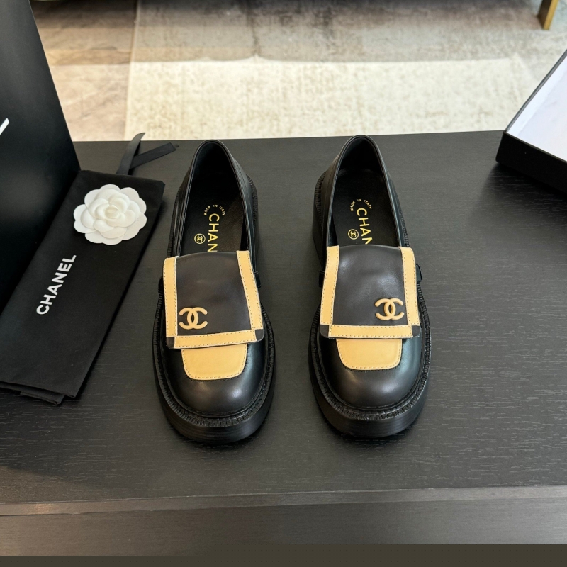 Ch*el leather shoes